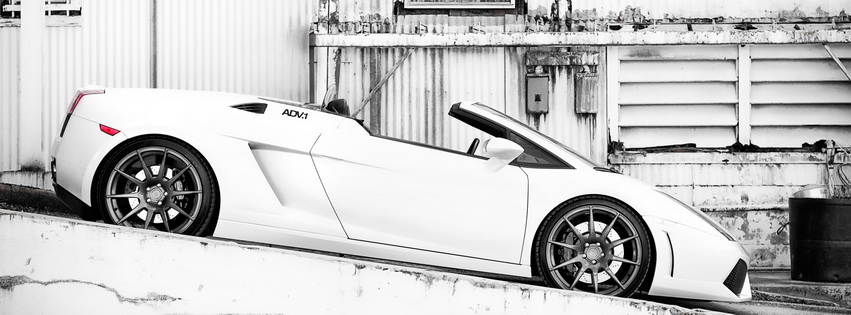 Lamborghini Gallardo Spyder Adv1 Facebook Cover 