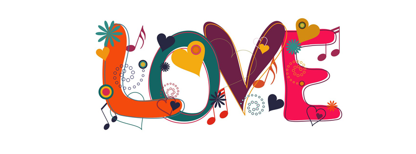 Love Letters Collage Facebook Cover 