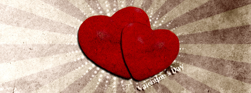 Love Urban Hearts For Valentine Facebook Cover 