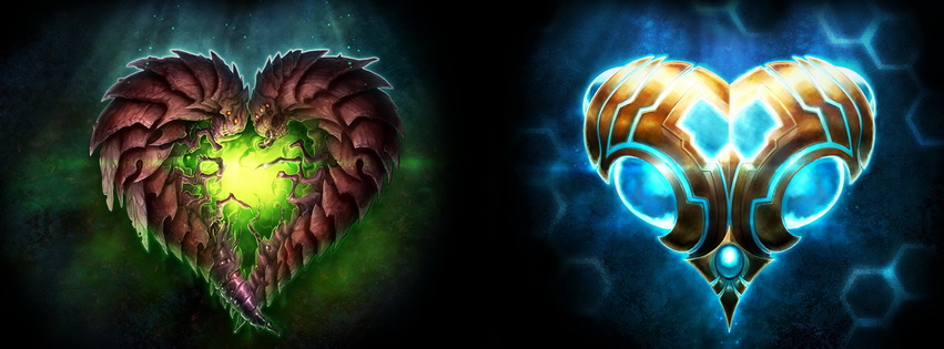 Love Starcraft Hearts Facebook Cover 