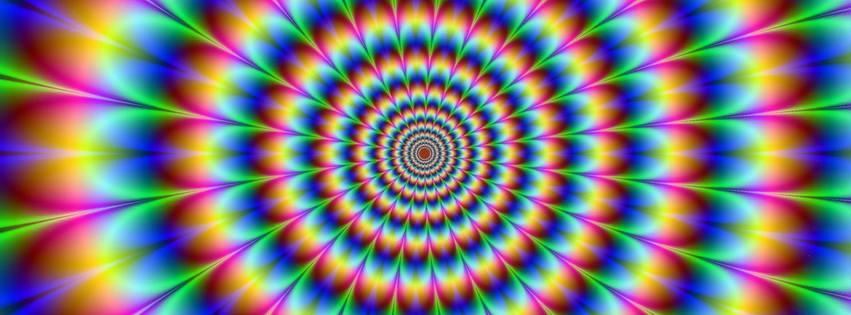 Optical Illusion Abstract Facebook Cover 