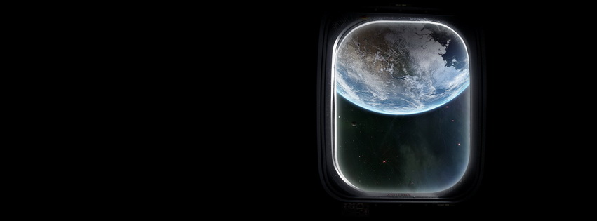 Outer Space View Facebook Cover 