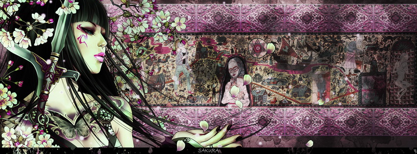 Sakura Girl Facebook Cover 