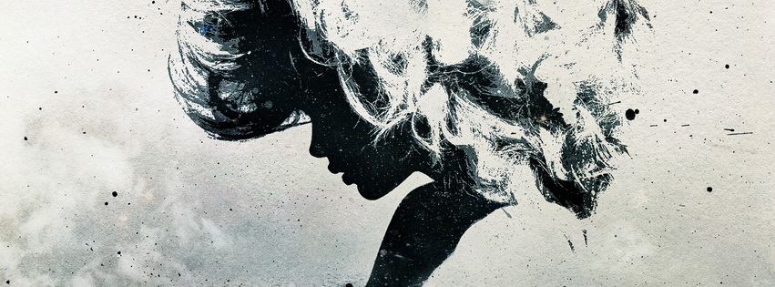 The Art Face And Hair Wallpaper Facebook Cover 