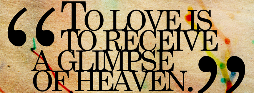 To Love Is To Receive Facebook Cover 
