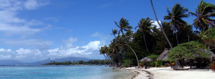 Tropical Sea Beach Facebook Cover 